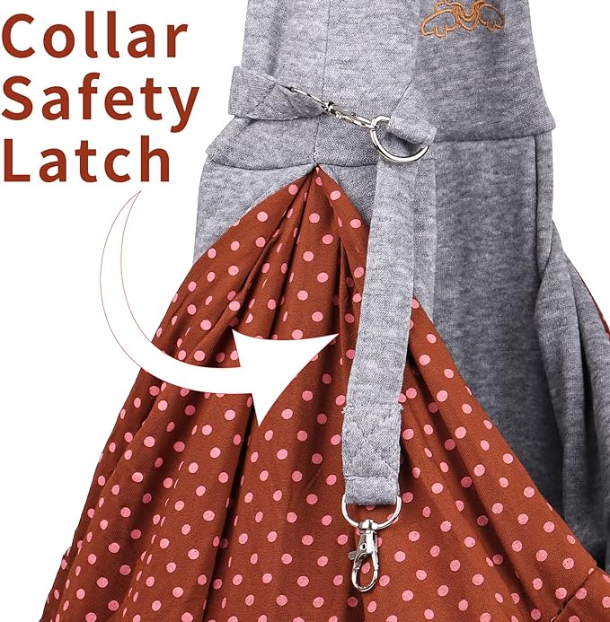 Small Dog Cat Sling Carrier,Hands Free Reversible Pet Carriers Bag,Pet Carrier Shoulder Crossbody Pet Slings Suitable for Puppy, Small Dogs, and Cats for Outdoor Travel (Grey)