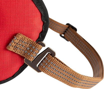 Carhartt Nylon Ripstop Service Dog Harness, High Risk Red/Carhartt Brown, Medium