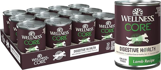 Wellness CORE Digestive Health Lamb Grain Free Wet Dog Food, 13 Ounce (Pack of 12)