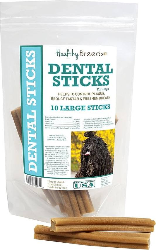 Healthy Breeds Bergamasco Dental Sticks Large 10 Count