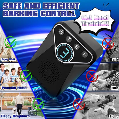 1500 mAh Rechargeable Anti Barking Device for Dogs Indoor Up to 50 Ft Range, 9 Modes Dog Bark Deterrent Devices Dog Training & Behavior Aids, Bark Box Dog Barking Control Devices Safe for Humans, Dogs