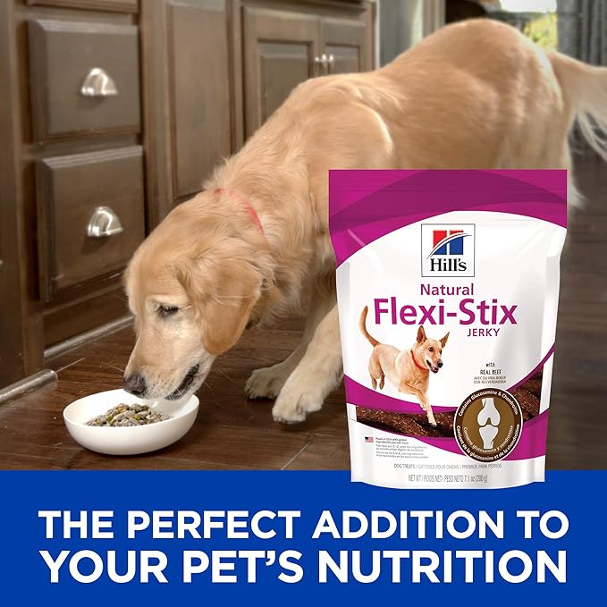 Hill's Natural Flexi-Stix Jerky, All Life Stages, Great Taste, Dog Treats, Beef, 7.1 oz Bag
