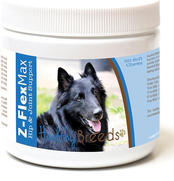 Healthy Breeds Belgian Sheepdog Z-Flex Max Hip and Joint Soft Chews 50 Count