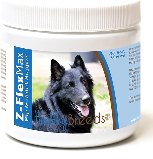 Healthy Breeds Belgian Sheepdog Z-Flex Max Hip and Joint Soft Chews 50 Count