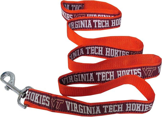 Pets First Collegiate Pet Accessories, Dog Leash, Virginia Tech Hokies, Large