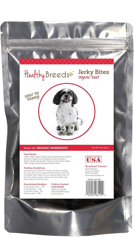 Healthy Breeds Shih-Poo Jerky Bites Beef Recipe Dog Treats 5 oz