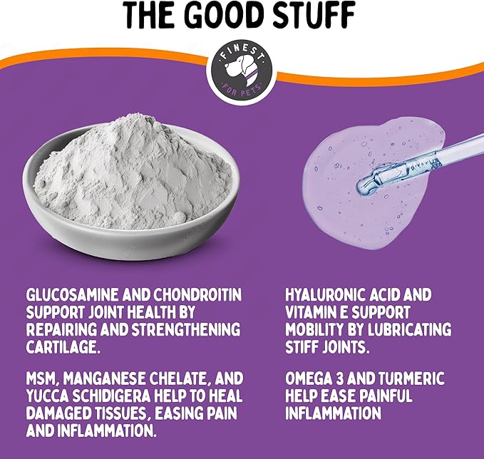 Advanced Joint Repair Hip & Joint Health Supplement for Dogs - Relieves Arthritis, Pain & Inflammation, Improve Mobility, Extra Strength Soft Chew Treats with Glucosamine, Chondroitin & MSM