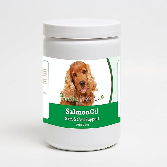 Healthy Breeds Cocker Spaniel Salmon Oil Soft Chews 120 Count