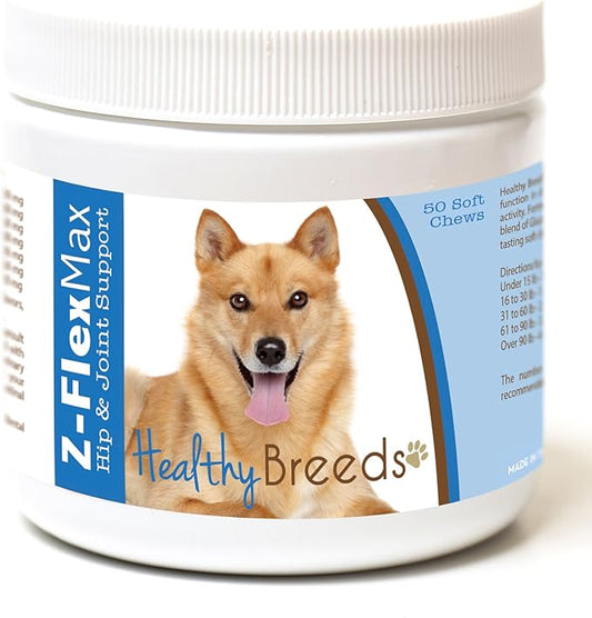 Healthy Breeds Finnish Spitz Z-Flex Max Hip and Joint Soft Chews 50 Count