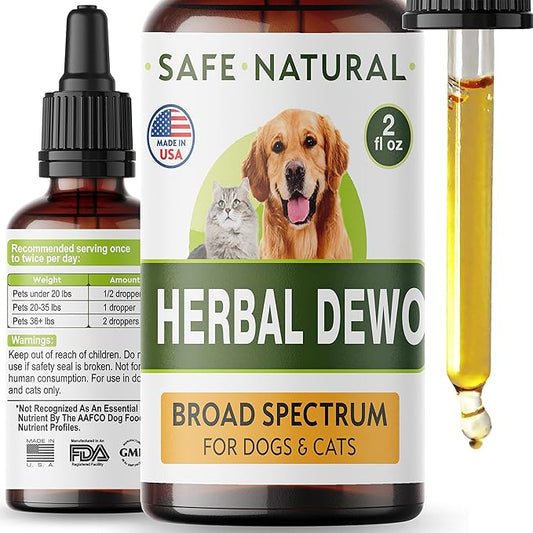 Liquid Herbal Cleanse for Cats and Dogs - Homeopathic Control for Pets of All Breeds and Sizes - Puppy and Kitten - USA-Sourced Ingredients - Preventative or Reactive - 2oz