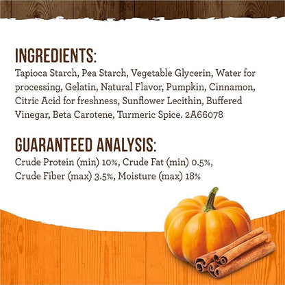 Merrick Fresh Kisses Natural Dental Chews, Treats Infused with Pumpkin and Cinnamon for Medium Dogs 25-50 Lbs - 5 oz. Pouch