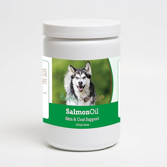 Healthy Breeds Alaskan Malamute Salmon Oil Soft Chews 120 Count