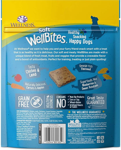 Wellness Soft WellBites Variety Pack, 6 Ounces Each, Chicken & Venison, Turkey & Duck, Chicken & Lamb, Grain-Free Dog Treats