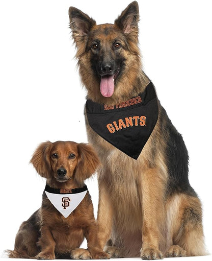 Pets First SFG-3217-L-XL MLB San Francisco Giants Reversible Pet Bandana, Large/X-Large, MLB Team Color