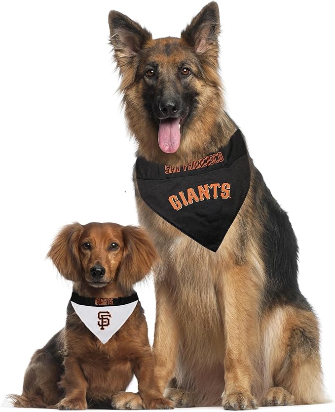 Pets First SFG-3217-S-M MLB San Francisco Giants Reversible Pet Bandana, Small/Medium, MLB Team Color