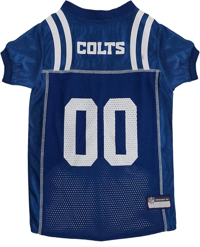 NFL Indianapolis Colts Dog Jersey, Size: Medium. Best Football Jersey Costume for Dogs & Cats. Licensed Jersey Shirt