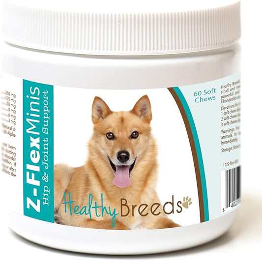 Healthy Breeds Finnish Spitz Z-Flex Minis Hip and Joint Support Soft Chews 60 Count