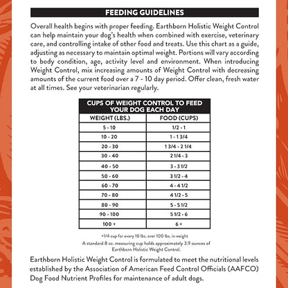 Earthborn Holistic Weight Control Dry Dog Food, 12.5 lb