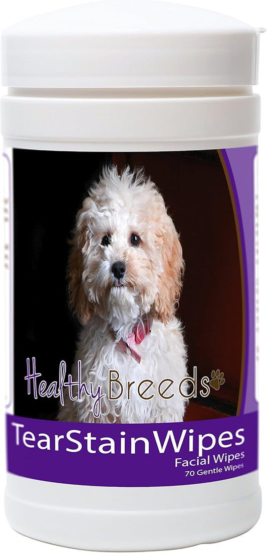 Healthy Breeds Cockapoo Tear Stain Wipes 70 Count