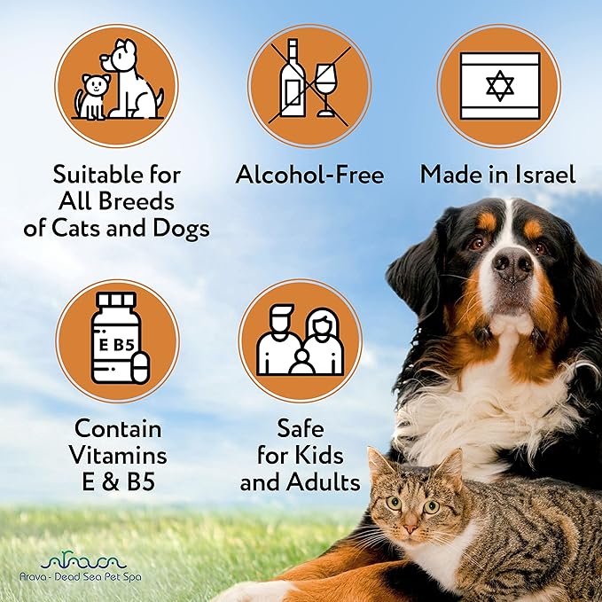 Arava Natural Pet Grooming Wipes with Silk Protein & Minerals for Dogs & Cats – Cleaning Deodorizing Wet Wipes for Body, Face, Fur and Paws - Safe for Puppies & Kittens - 7.5 x 5 inch - 50 Count