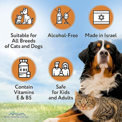 Arava Natural Pet Grooming Wipes with Silk Protein & Minerals for Dogs & Cats – Cleaning Deodorizing Wet Wipes for Body, Face, Fur and Paws - Safe for Puppies & Kittens - 7.5 x 5 inch - 50 Count