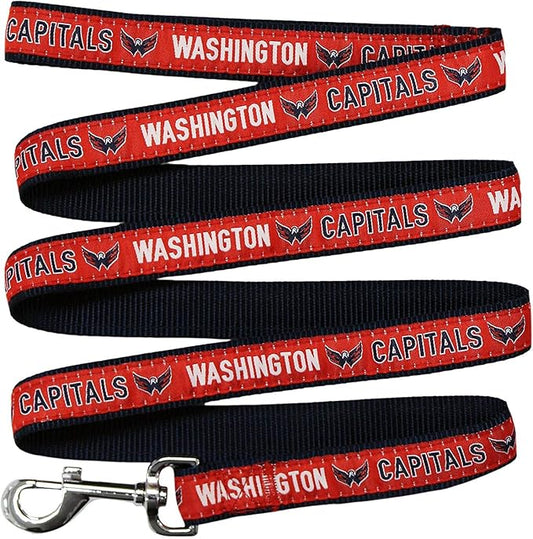 Pets First NHL Washington Capitals Leash for Dogs & Cats, Walk Cute & Stylish! The Ultimate Hockey Fan Leash!, large (6 ft long x 1 in width) (CAP-3031-LG)