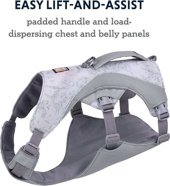 Ruffwear, Swamp Cooler Dog Harness, Lightweight with Evaporative Cooling for Hot Weather, Graphite Gray, Medium