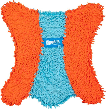 ChuckIt! Indoor Fetch Squirrel Dog Toy (9 Inch), Orange and Blue
