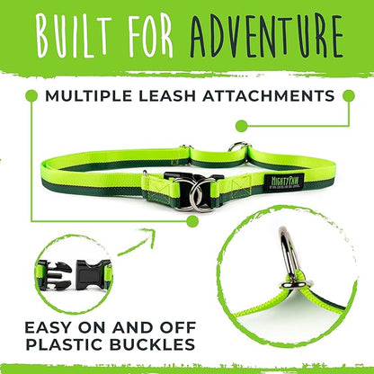 Mighty Paw Hands Free Dog Leash | Bungee Waist Leash for Dog Walking. Dog Running Leash Hands Free. Hands Free Leash for Large Dogs, Medium & Small Dogs. Dog Leash Waist Belt (36" - 48") Up To 150 lbs