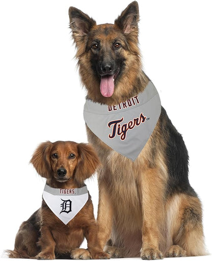 Pets First TIG-3217-S-M MLB Dog Bandana - Detroit Tigers Reversible Pet Bandana, Small/Medium, MLB Team Color