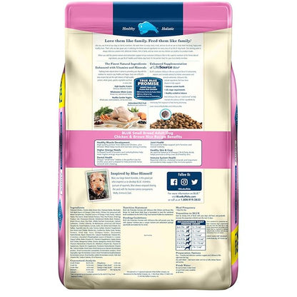 Blue Blue Buffalo Life Protection Formula, Adult Small Breed Dry Dog Food, Chicken & Brown Rice Recipe (26 Lbs.), 26 Lb