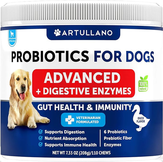 Probiotics for Dogs - Digestive Enzymes - All Breeds & Ages