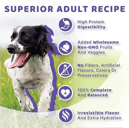 Halo Adult Wet Dog Food, Variety Pack, 13.2oz Can (Pack of 6)