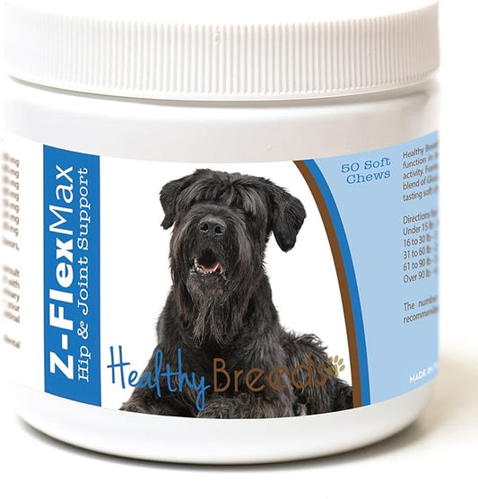 Healthy Breeds Black Russian Terrier Z-Flex Max Hip and Joint Soft Chews 50 Count