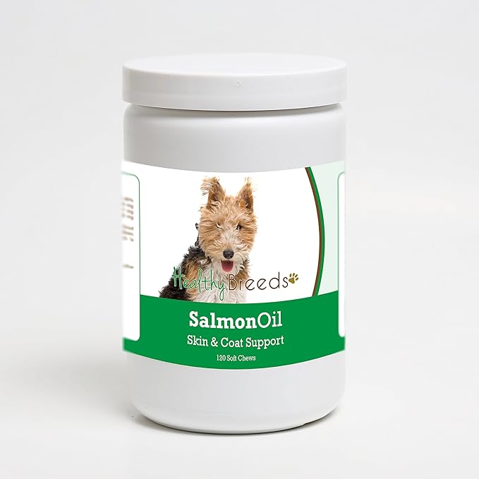 Healthy Breeds Wire Fox Terrier Salmon Oil Soft Chews 120 Count