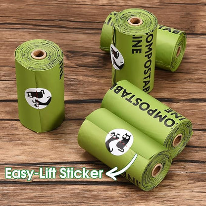 Pet N Pet Poop Bags For Dogs, 240 Counts Plant Based Dog Poop Bags Rolls, Dog Bags For Poop, Thick Dog Poop Bag Rolls, Doggy Poop Bags, 100% Leak-proof Easy to Use Pet Poop Bags