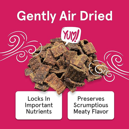 Real Meat Dog Treats - Two 12oz Bag of Bite-Sized Air-Dried Lamb & Venison Jerky for Dogs - Grain-Free Jerky Dog Treats with 95% All-Natural, Human-Grade, Free-Range, Grass Fed Lamb & Venison