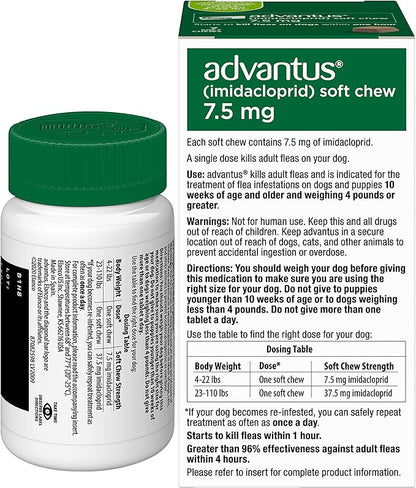 Dog Advantus Chewable Flea Treatment for Dogs 4 - 22 lbs. | 7 ct.