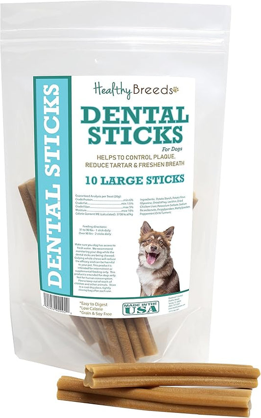 Healthy Breeds Finnish Lapphund Dental Sticks Large 10 Count