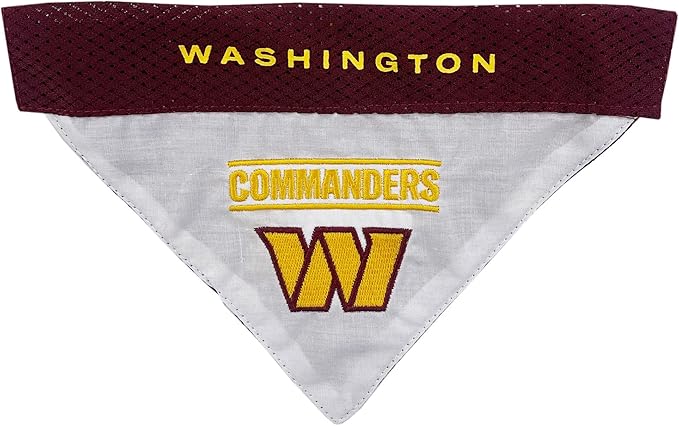 Pets First unisex adult NFL Pet Bandana, Washington Commanders, Large-Extra Large