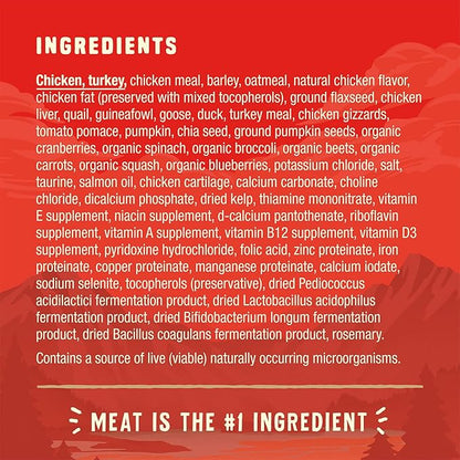 Stella & Chewy's Wild Red Dry Dog Food Raw Blend High Protein Wholesome Grains Prairie Recipe, 3.5 lb. Bag