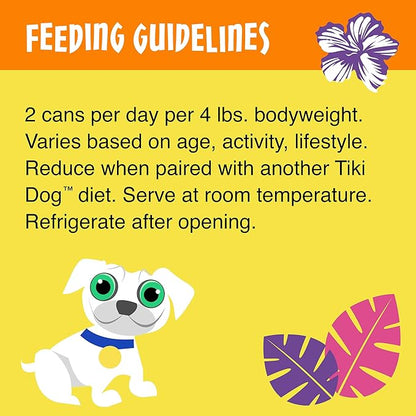 Tiki Dog Aloha Petites Gluten & Grain Free Wet Food for Adult Dogs with Shredded Meat & Superfoods, 9oz, 12 pk, Chicken Huli Huli