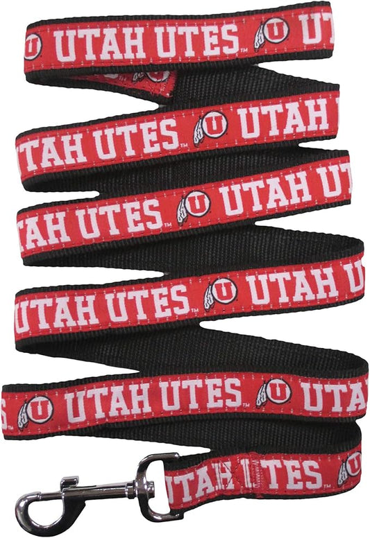 Pets First Collegiate Pet Accessories, Dog Leash, Utah Utes, Large