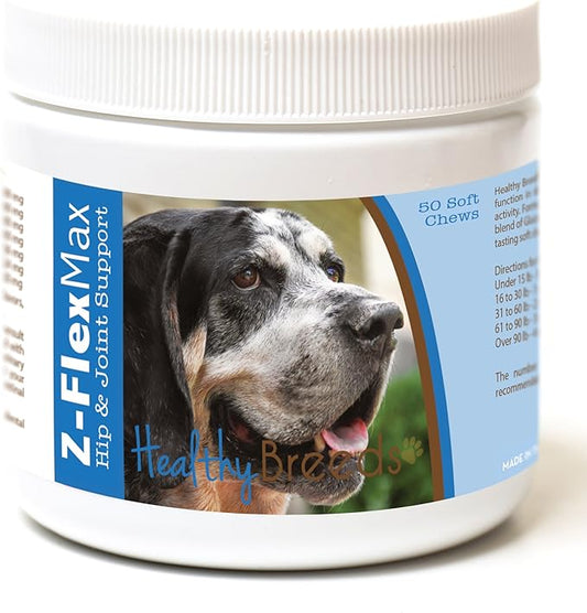 Healthy Breeds Bluetick Coonhound Z-Flex Max Hip and Joint Soft Chews 50 Count