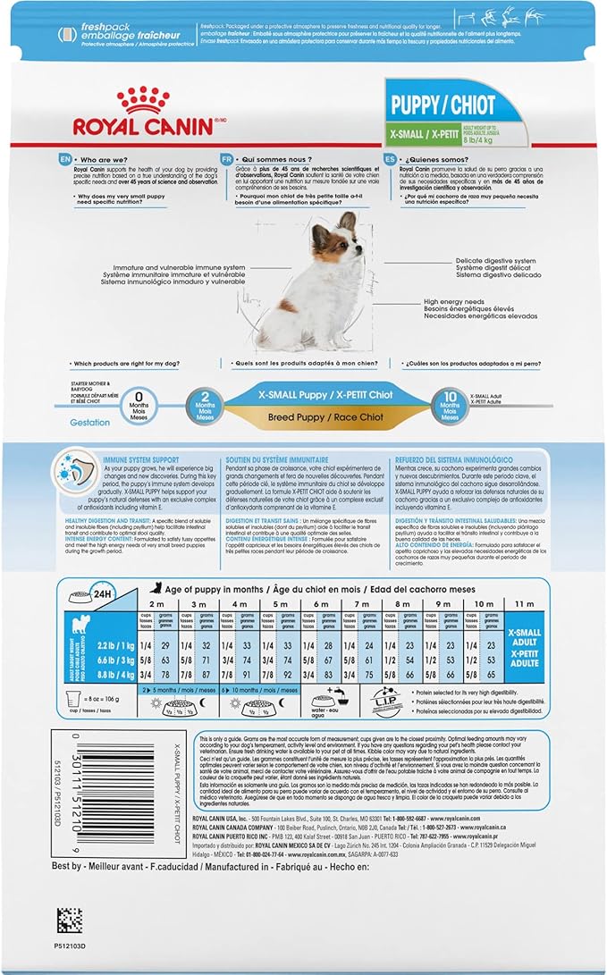 Royal Canin Size Health Nutrition X-Small Puppy Dry Dog Food, 14 lb bag