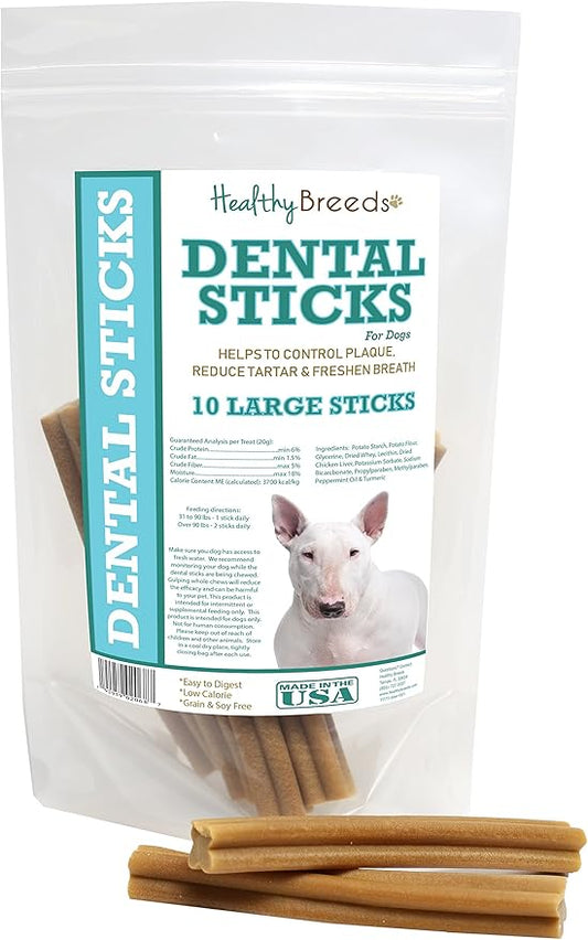 Healthy Breeds Bull Terrier Dental Sticks Large 10 Count