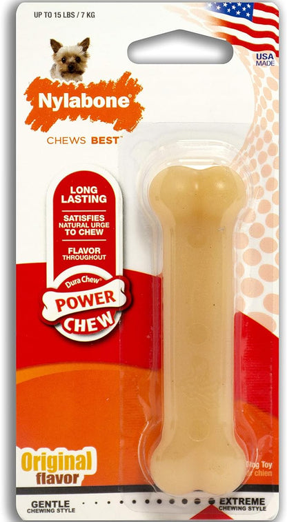 Nylabone Power Chew Flavored Durable Chew Toy for Dogs Original X-Small/Petite (1 Count)