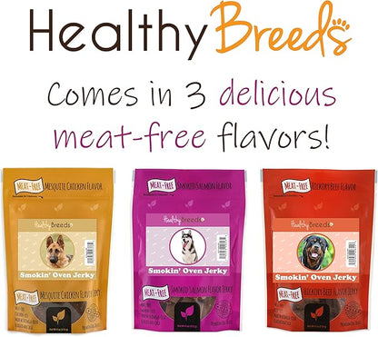 Healthy Breeds Boykin Spaniel Smokin' Oven Meat-Free Mesquite Chicken Flavor Jerky Dog Treats 4 oz
