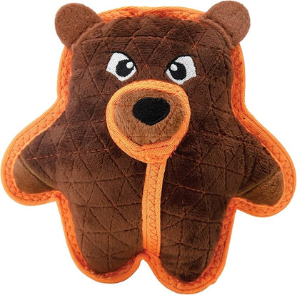 Outward Hound Xtreme Seamz Bear Squeaky Plush Dog Toy - Reinforced Dense Stuffing Plush Toy