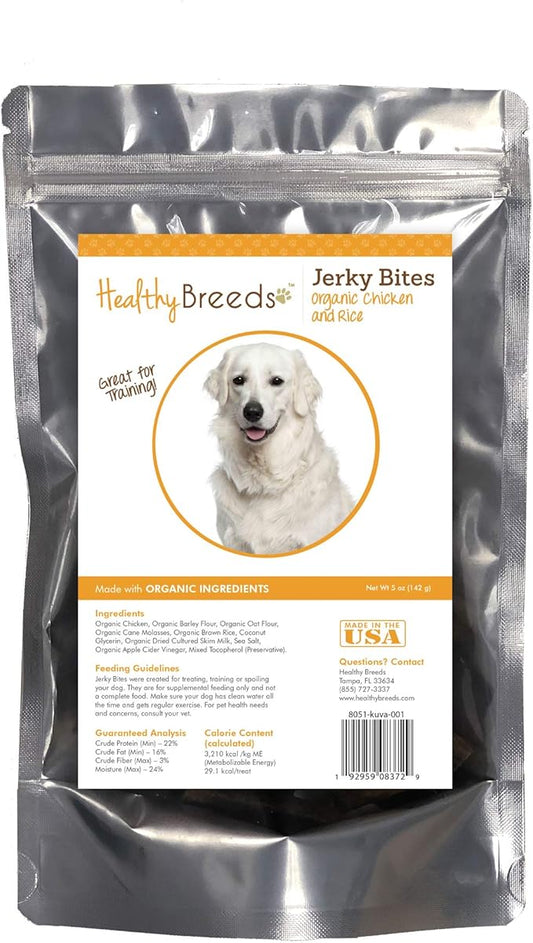 Healthy Breeds Kuvasz Jerky Bites Chicken & Rice Recipe Dog Treats 5 oz